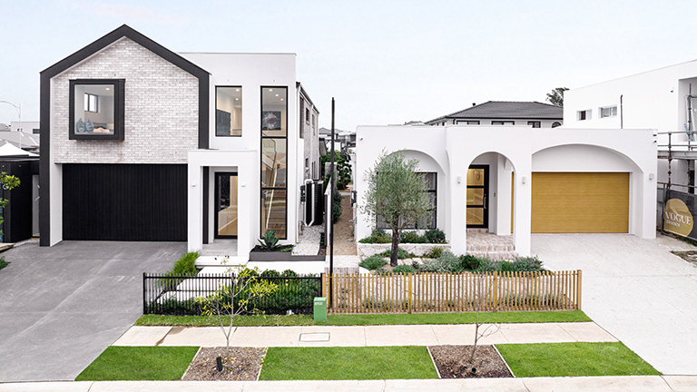 facade of display homes