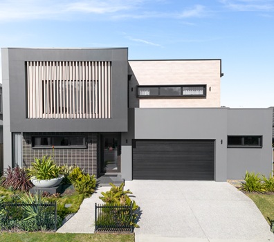 Front view of Hallie display home