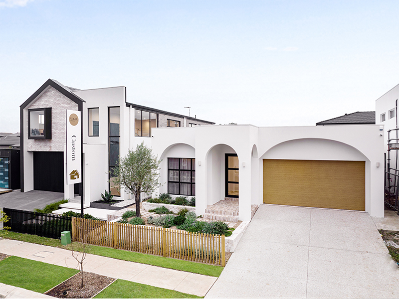 Display homes facades