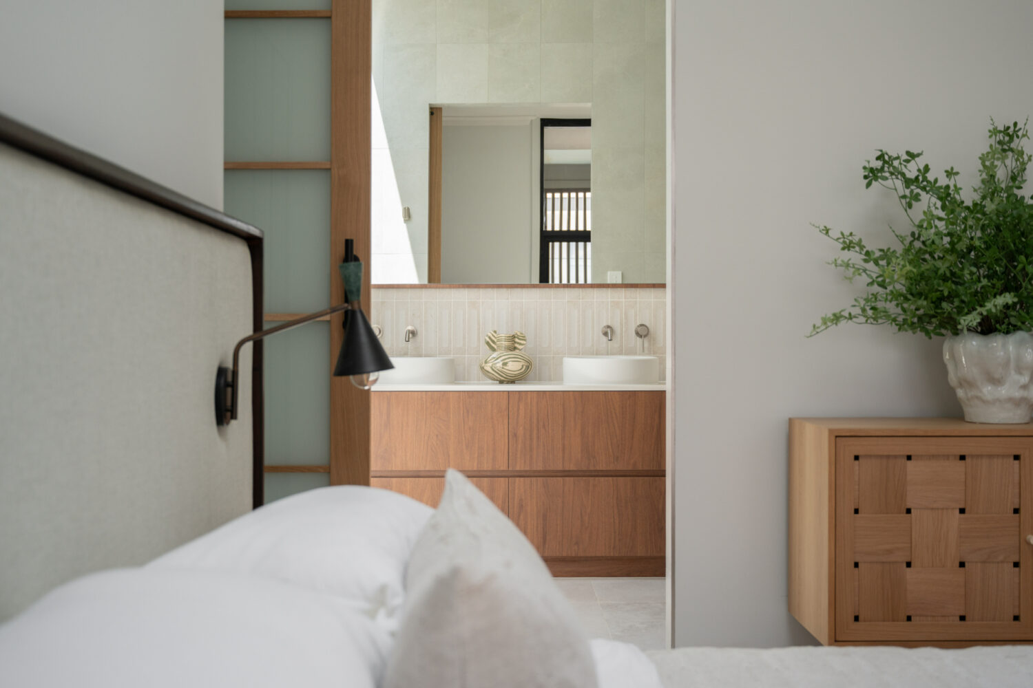 Modern main bedroom and ensuite